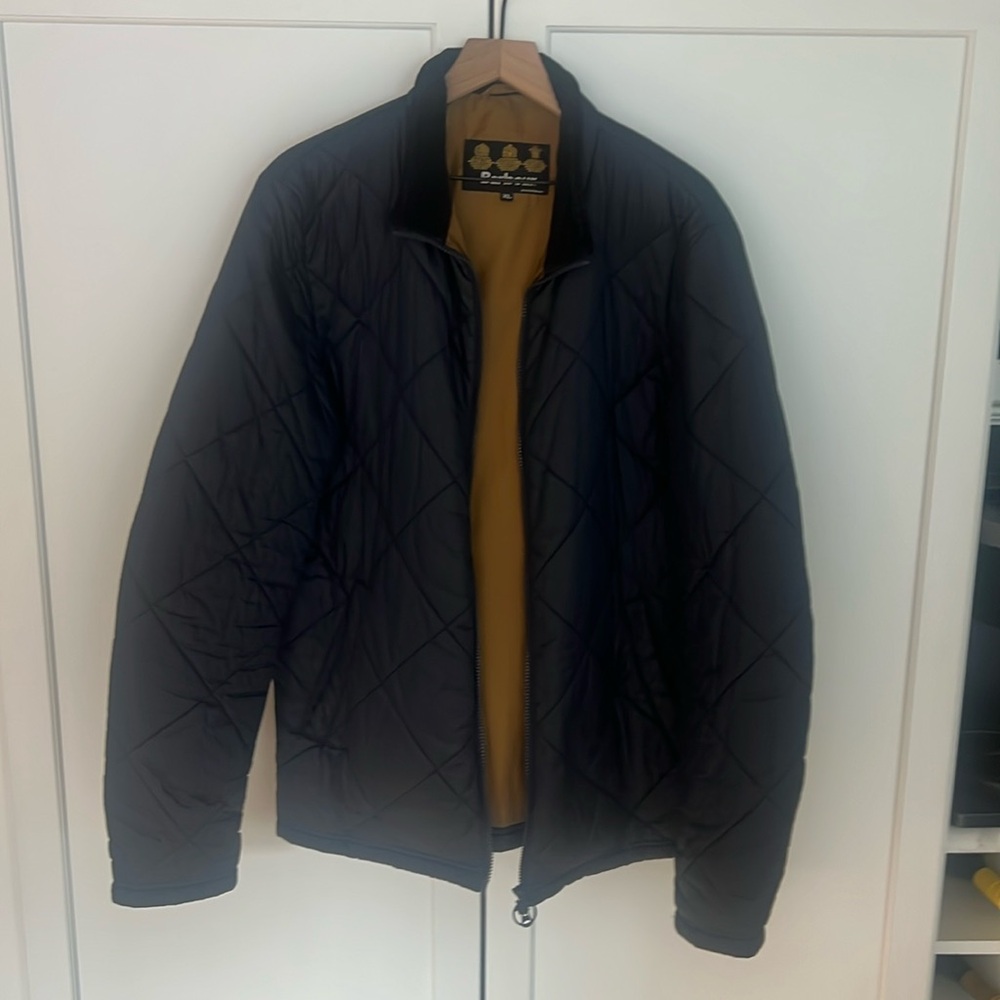 Barbour Powell Jacket, Size XL in Navy Blue